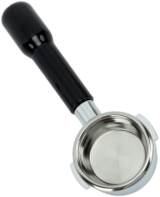Portafilter 58mm senza fondo - Olandese Filter - Supporto in plastica - Leggero - Compatibilità universale - Incluso set di filtri