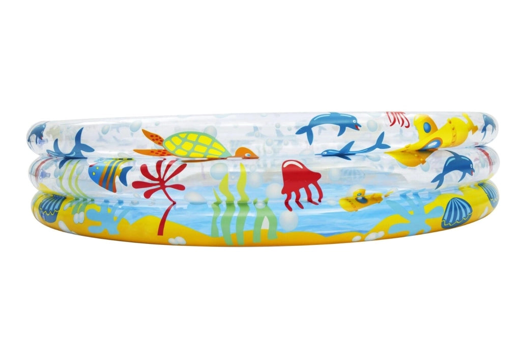 Bestway 51004 Deep Dive Piscina Gonfiabile per Bambini 3 Anelli 152x30 cm 282 L colore Blu