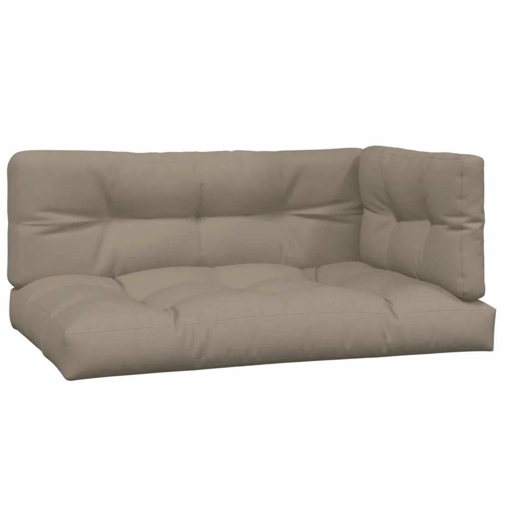 Cuscini per Pallet 3 pz Tortora in Tessuto 360763