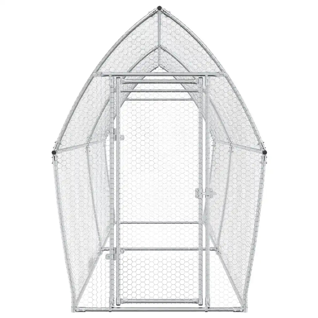Gabbia per Polli Argento 400x105x182 cm in Acciaio Zincato 172556