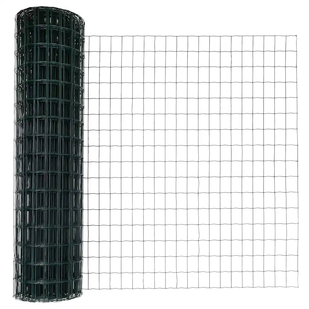 Recinzione con Posto Verde 1,2 x 25 m Acciaio e PVC