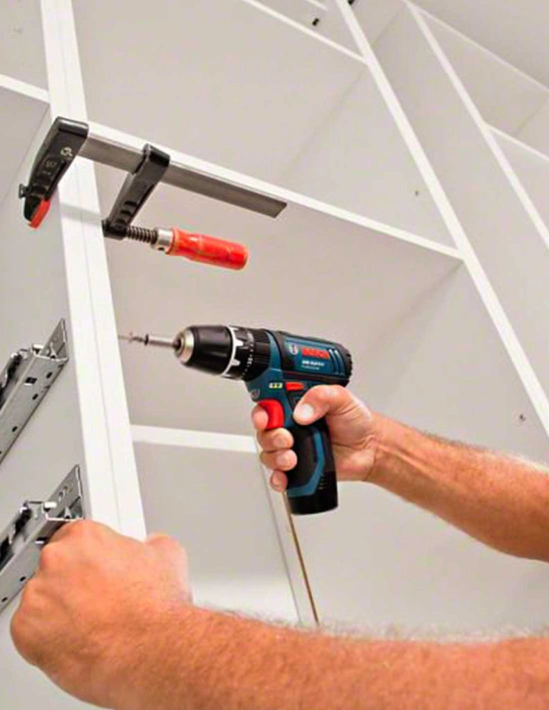 Trapano a Percussione BOSCH GSB 12V-15 (2 x 6,0 Ah + GAL12V-40 + L-Boxx 102)