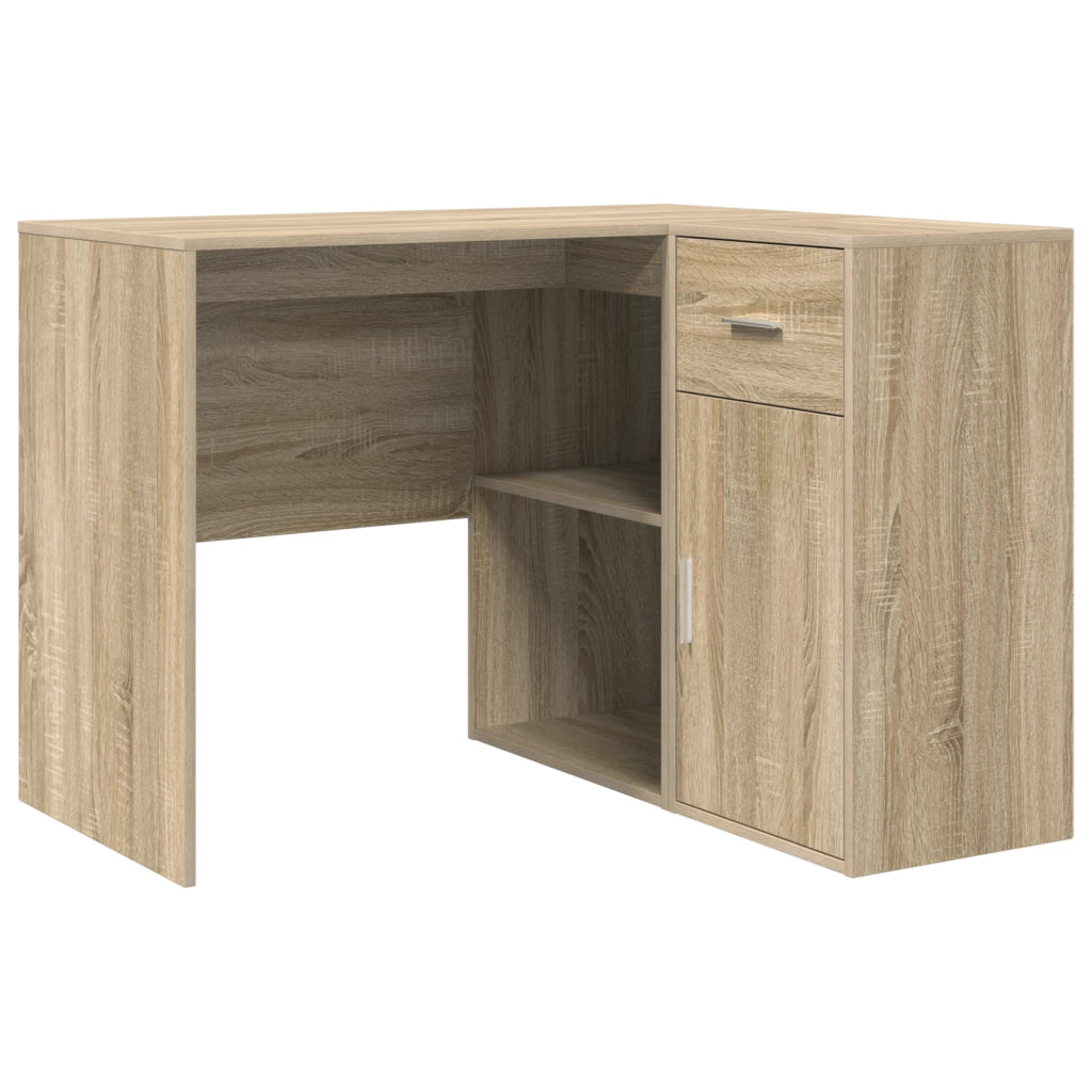 Scrivania Angolare Rovere di Sonoma 102x88x75 cm Legno Ingegnerizzato