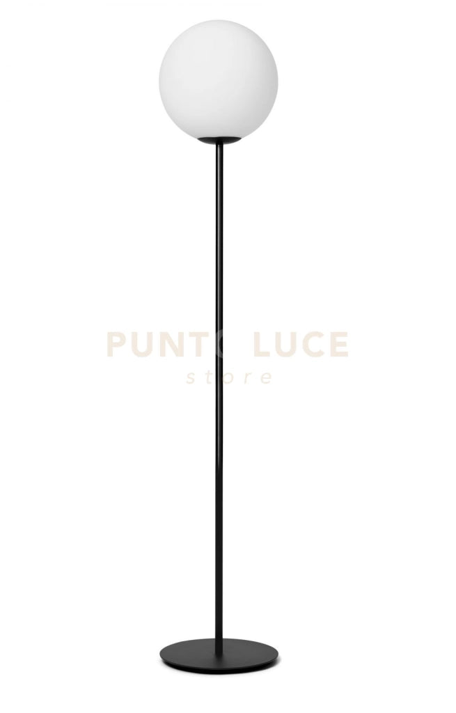 JUGEN BLACK LAMPADA DA TERRA 1 LUCE METALLO NERO ATTACCO E27 DIMMERABILE