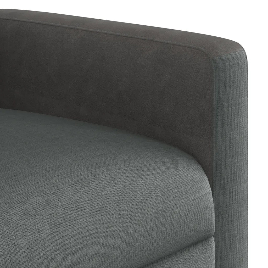 Divano Sedia-Poltrona reclinabile in tessuto grigio scuro 811526