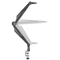 Toboli Asta microfono da tavolo 80cm Braccio snodabile per microfoni da 3/8" e 5/8"