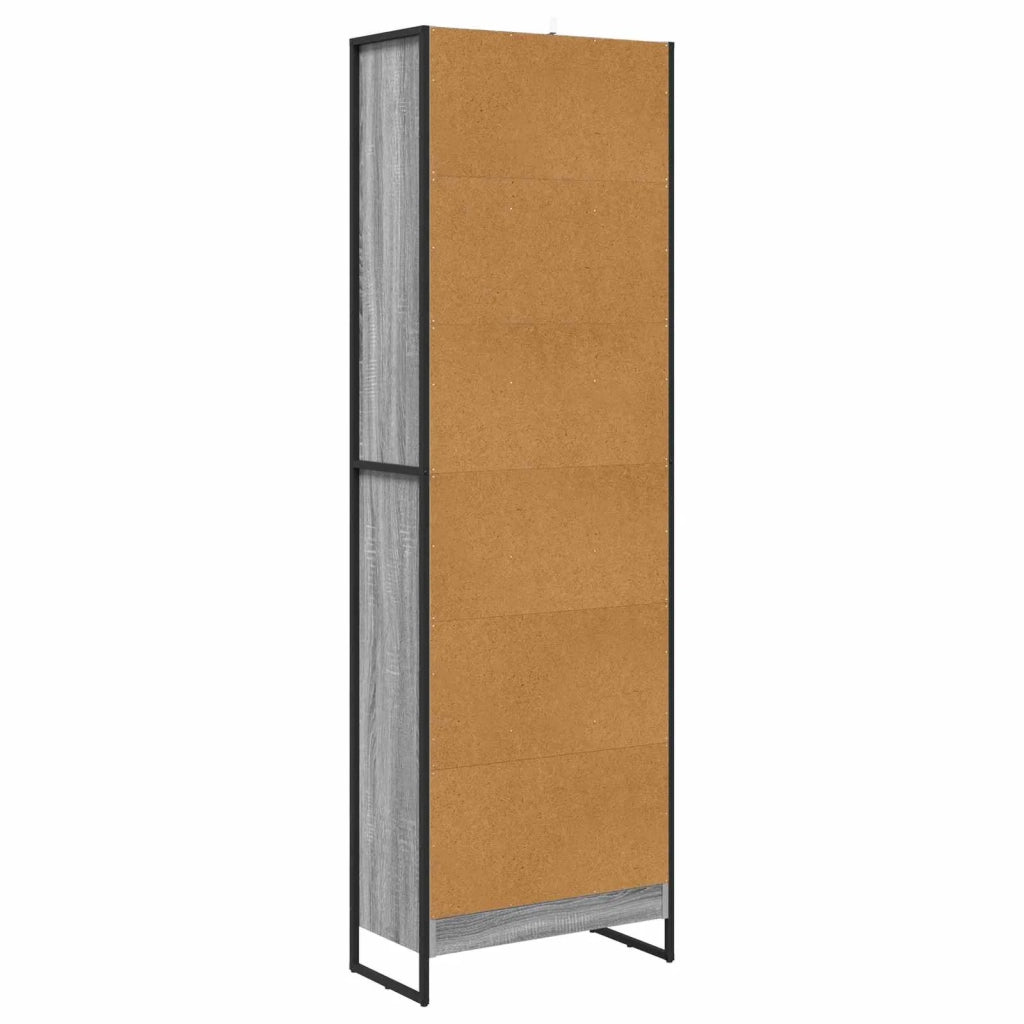 Armadio per Libri 2 pcs Grigio Sonoma 60 x 30 x 189,5 cm