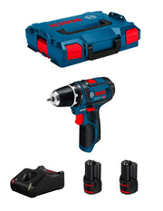 Trapano Avvitatore BOSCH GSR 12V-15 (2 x 3,0 Ah + GAL12V-40 + L-Boxx 102)