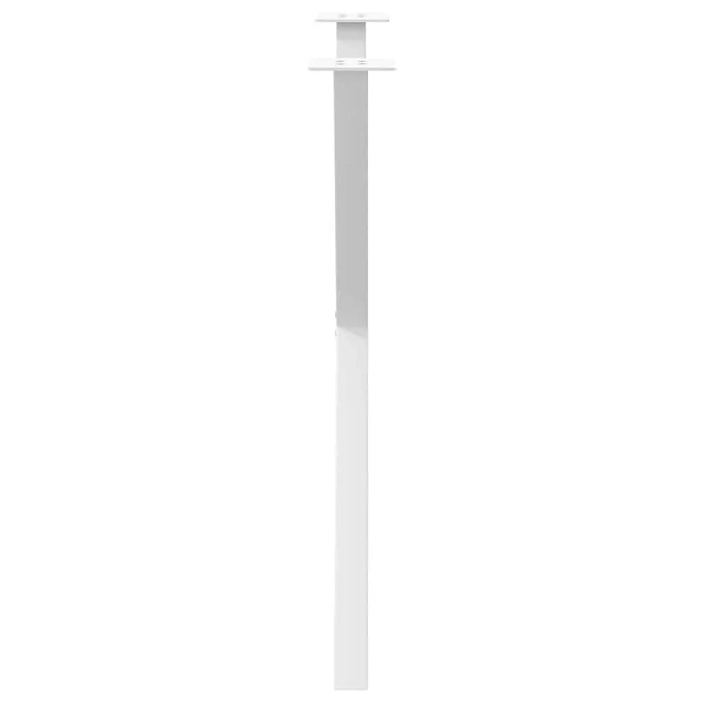 Set di 2 gambe robuste per tavolo da pranzo a forma di X 70 x 72 cm con piedini livellatori in acciaio bianco 02_0057190