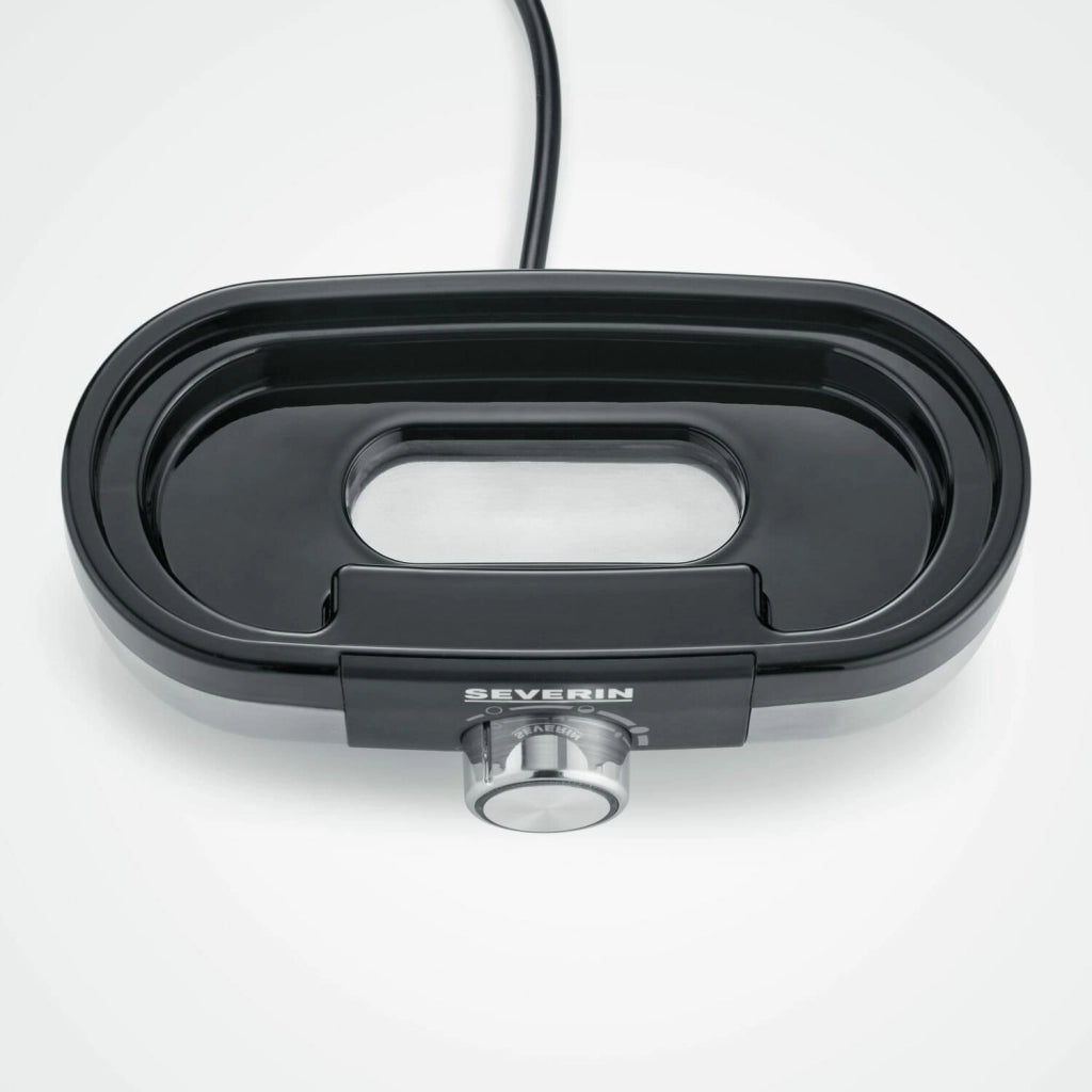 Severin EK 3163 3 uovo/uova Nero, Acciaio inossidabile, Trasparente