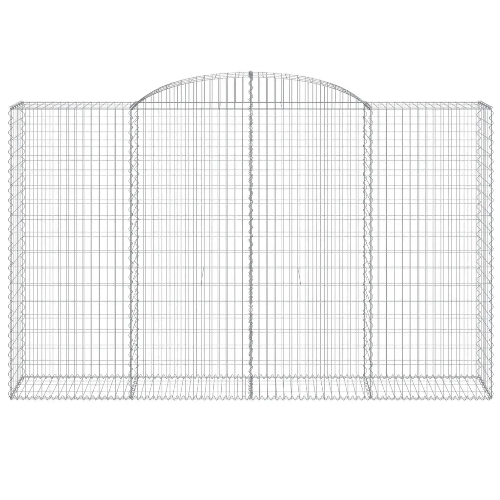 Cesti Gabbioni ad Arco 4 pz 300x50x180/200 cm Ferro Zincato 3146775