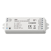 Led Dimmer Bluetooth APP Casambi, Pulsante NO, RF 2.4GHz, Per Striscia Led Mono Colore e CCT 12V 24V 2CHX5A, 0-100%