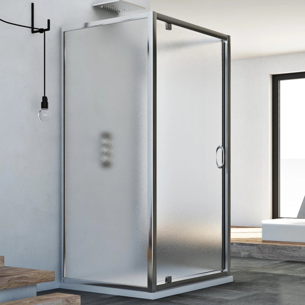 Box Doccia 3 lati 75x100x75 AP. 100 CM H185 stampato C mod. Sintesi TRIO 1 Anta