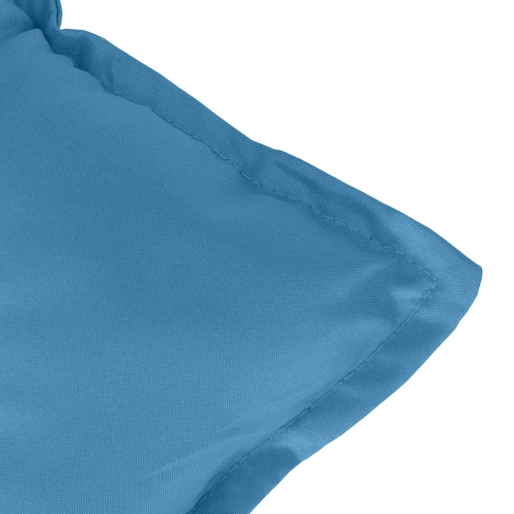 Cuscini Sedia Schiena Bassa 6 pz Blu MÃ©lange 100x50x7 Tessuto