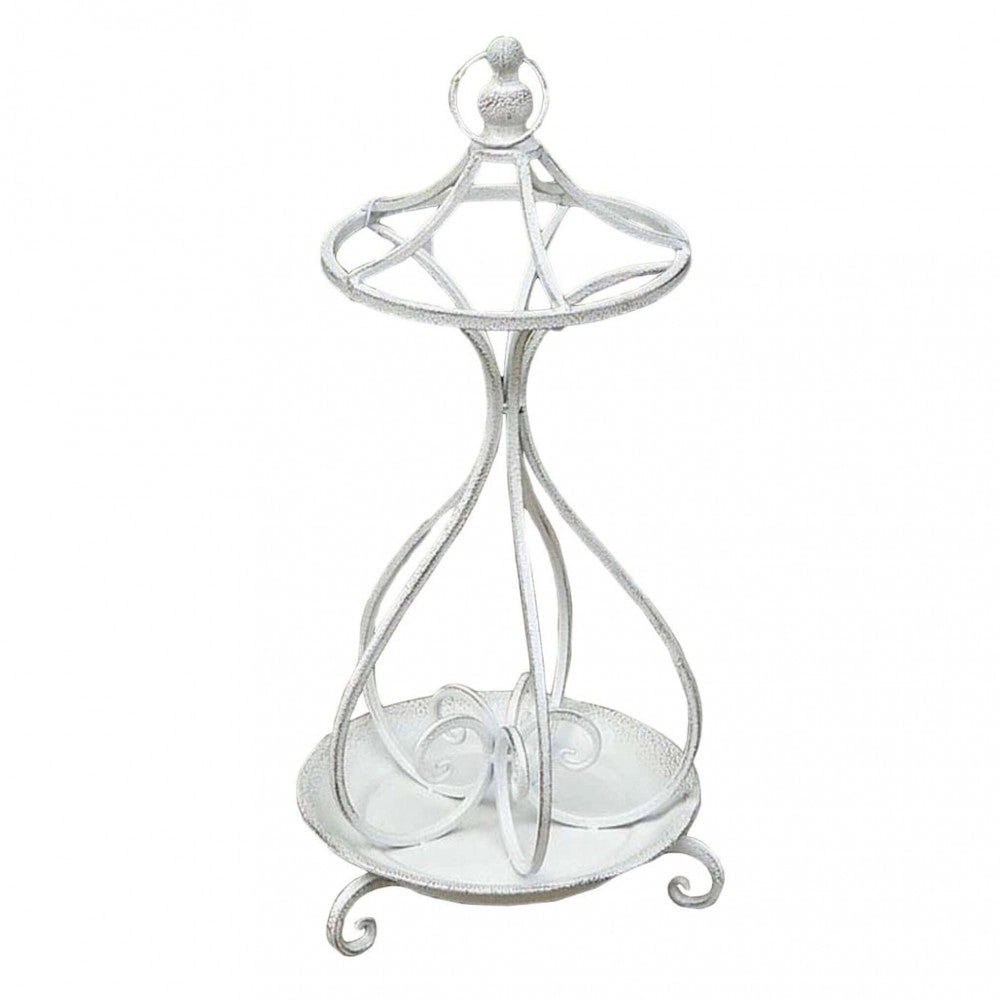 Portaombrelli Annie 29x68 h cm in Acciaio Bianco