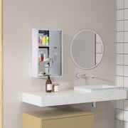 ARMADIETTO MEDICINALI con serratura 30x12x60 cm Acciaio argento