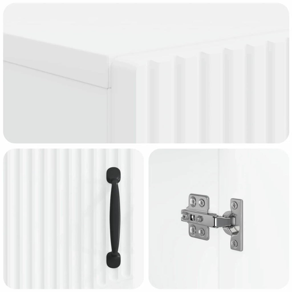Mobiletto da Bagno HOORN Bianco 59,5 x 31 x 77 cm 897275