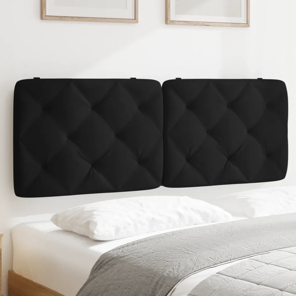 Cuscino Testiera Nero 140 cm in Velluto CFW7743102