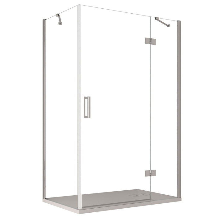 Box Doccia Angolare 70x110 cm 1 Anta Battente in Cristallo Trasparente 8mm H195 Bonussi Ilenia