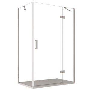 Box Doccia Angolare 70x100 cm 1 Anta Battente in Cristallo Trasparente 8mm H195 Bonussi Ilenia