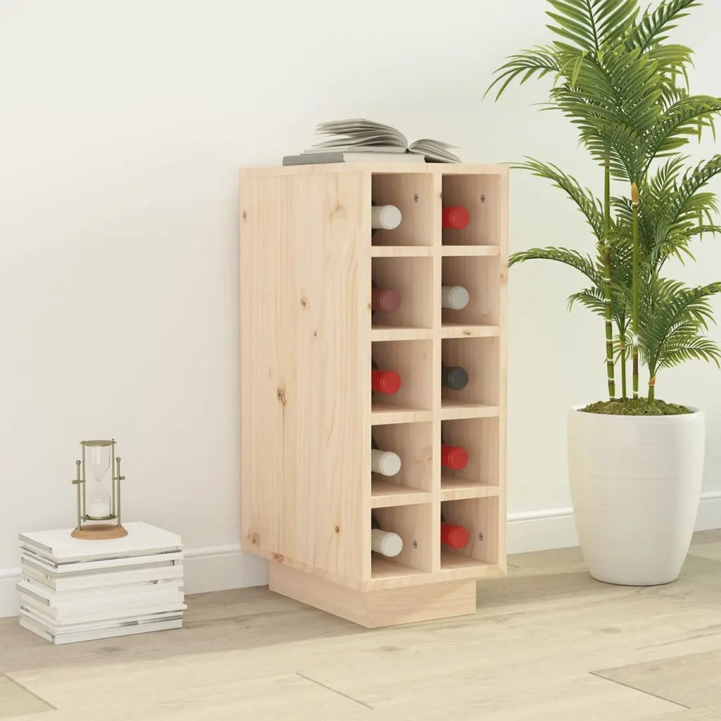 Portabottiglie 23x34x61 cm in Legno Massello di Pino cod mxl 54197