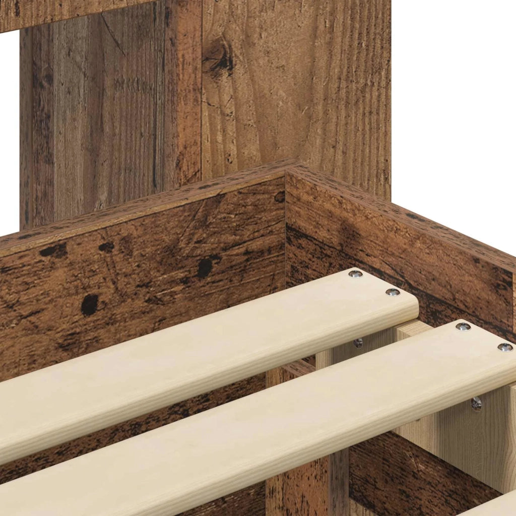 Telaio del letto con storage Legno antico 80 x 200 cm 3433915