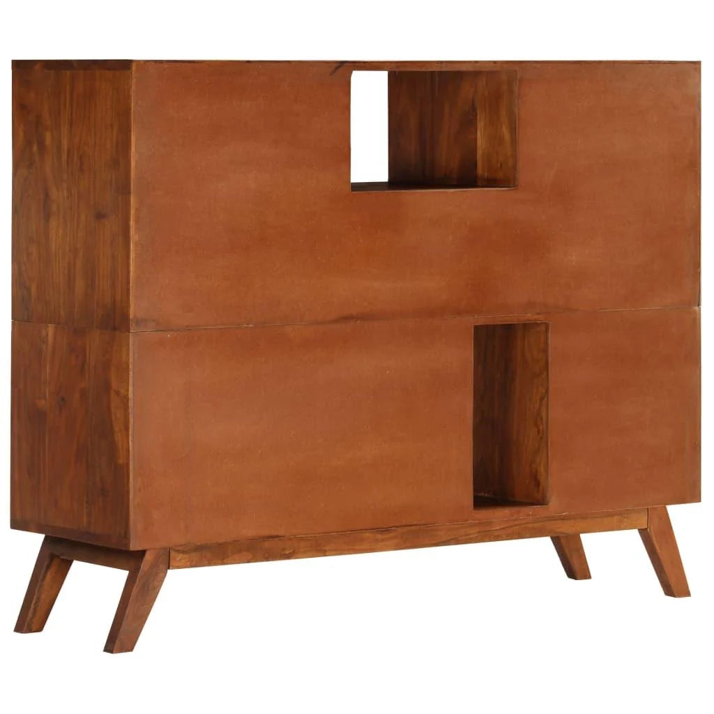 Buffet credenza mobiletto consolle mobile contenitore 115 cm legno massello di acacia 4402175