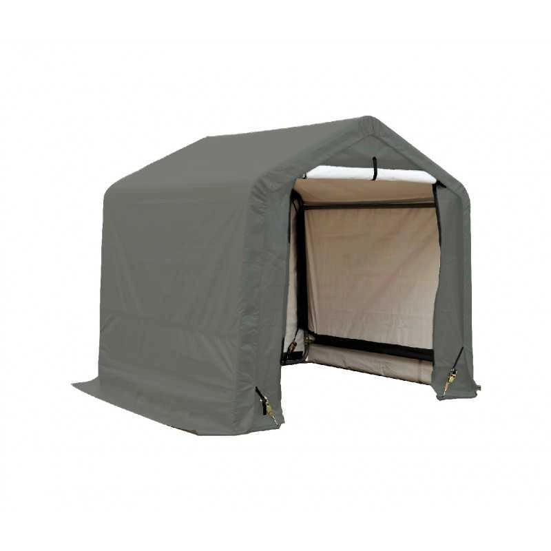 Casetta da giardino in telo rinforzato 1,83x1,83 m – polietilene 195 g/m² – con porta zip – verde da esterno – AT1818 Foresta