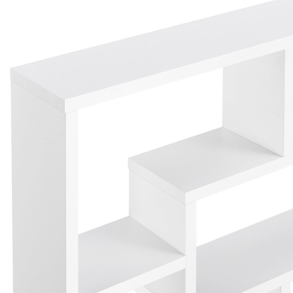 Scaffale da Parete Qinngua con 7 Scomparti Portaoggetti 77x10x48 cm Bianco [en.casa]