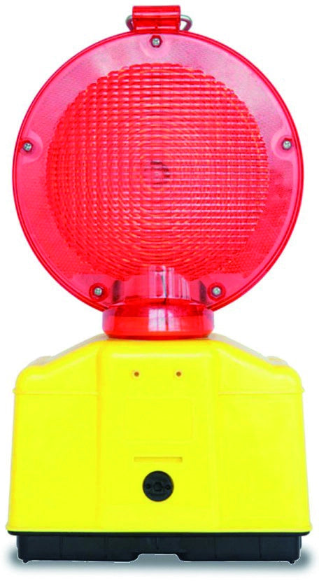 LAMPEGGIATORE DA CANTIERE A LED CON STAFFA col. ROSSO x 1 o 2 batterie