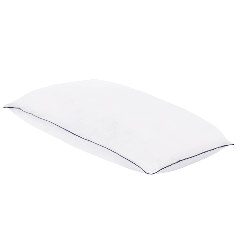 Guanciale morbido in cotone di japara bianco 40 x 80 cm design tradizionale guanciale per dormire