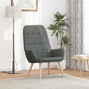 vidaXL Sedia Relax Grigio Scuro in Tessuto
