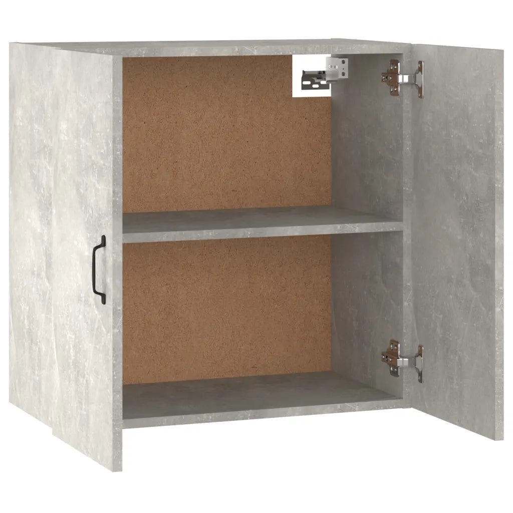 Armadietto a Muro | Mobile a Parete Grigio Cemento 60x31x60 cm Legno Multistrato