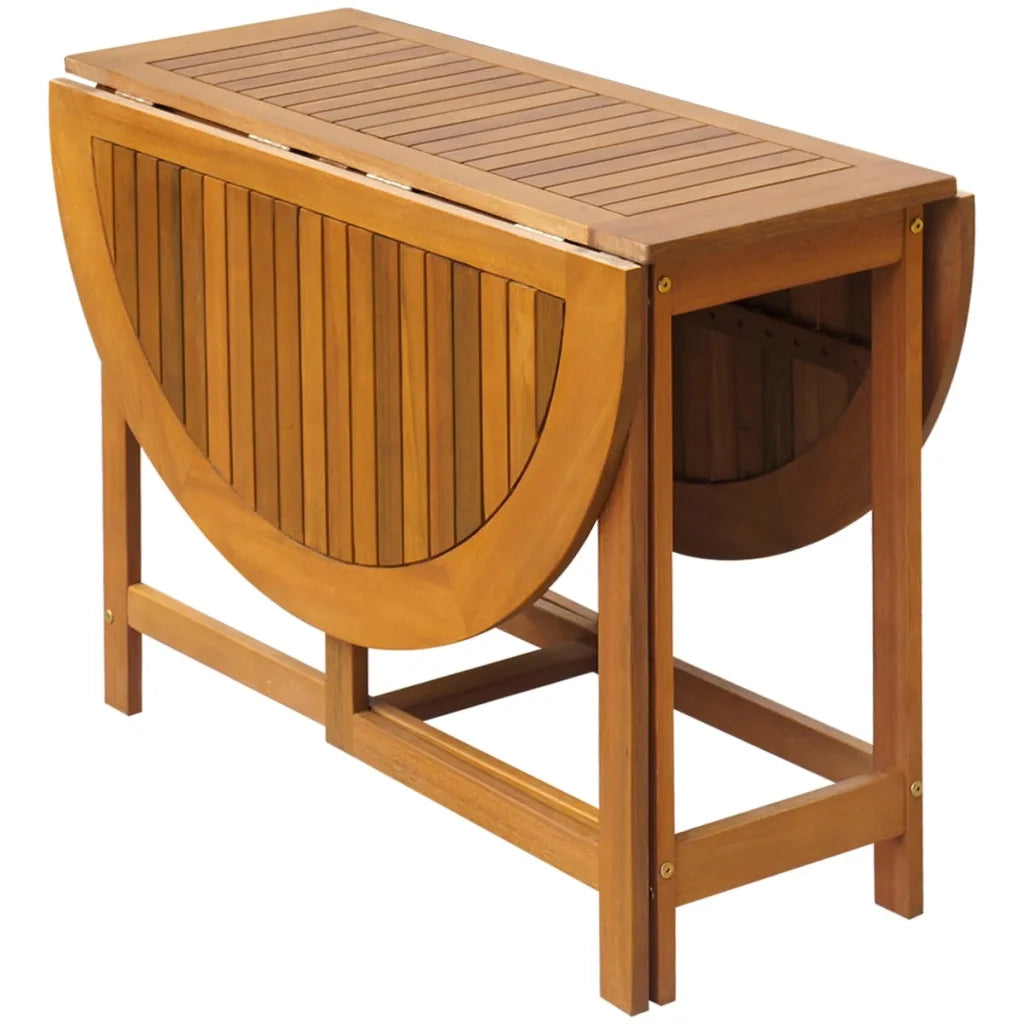 Set da Pranzo da Giardino 5 pz Pieghevole in Massello di Acacia 45594