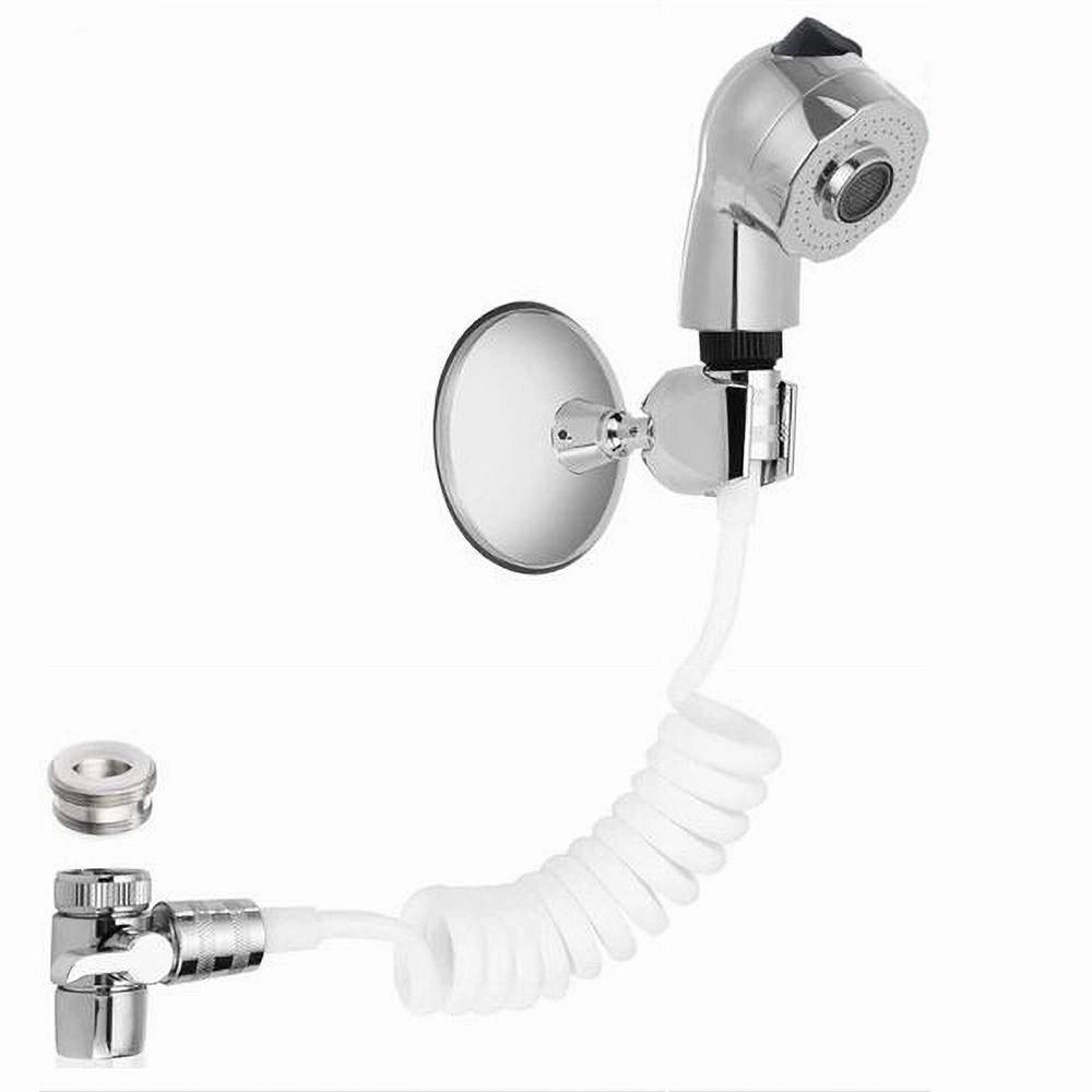 Trade Shop - Doccia Rubinetto Tubo Flessibile Deviatore 2 Vie Doccetta 2 Modalità Getto 59417 -