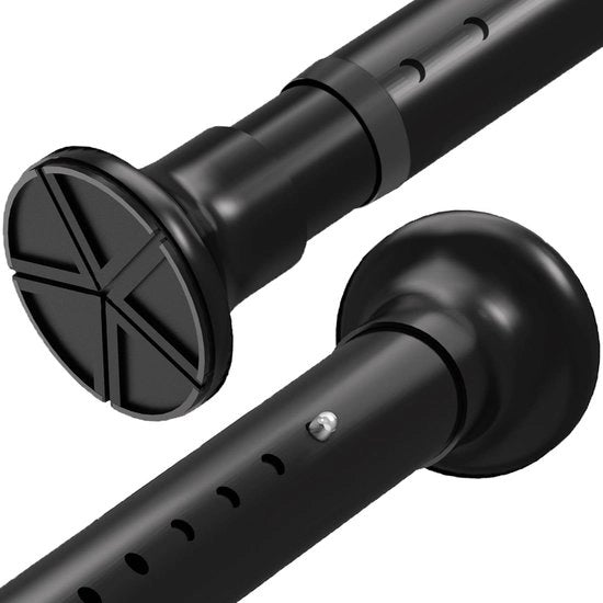 Spanstang perpendiculare per tende - nero - bagno - 90 cm-140 cm maniglia per tenda senza foratura