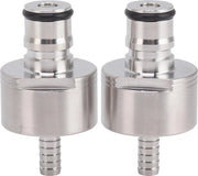 2 pezzi di cappuccio di carbonazione in carbonio per riempire birra e soda - cappuccio di connessione CO2.