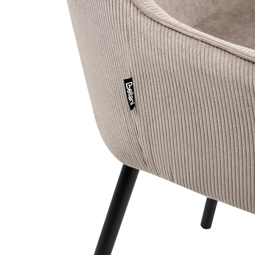 Set di 2 Sedie da Pranzo con Rivestimento in corda beige gambe dorate glamour retrò