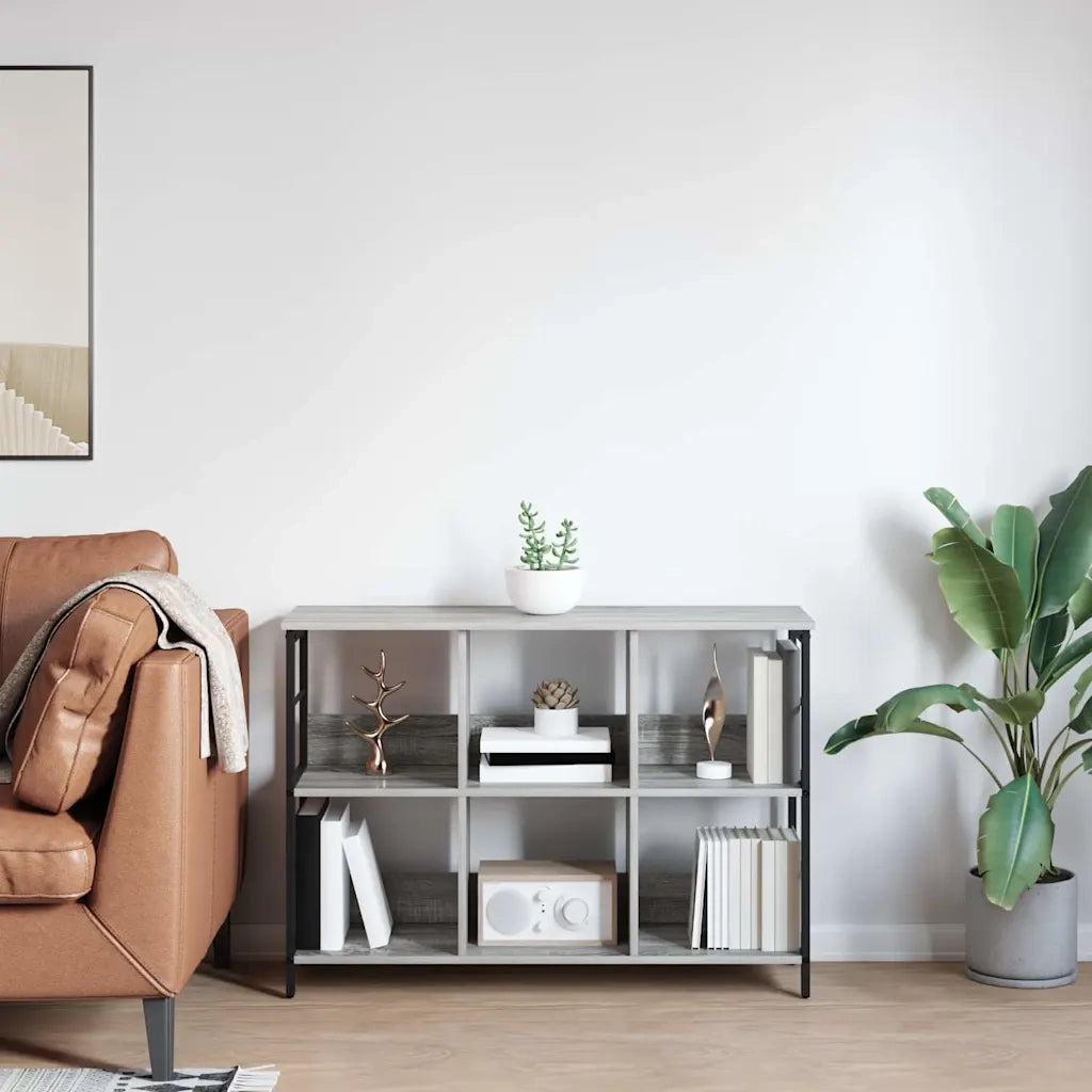 Libreria Grigio Sonoma 102 x 32 x 72,5 cm Legno multistrato 884015