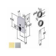 Serratura Inf.Legno Scorrevoli E50 Yale Cs Boy Gb