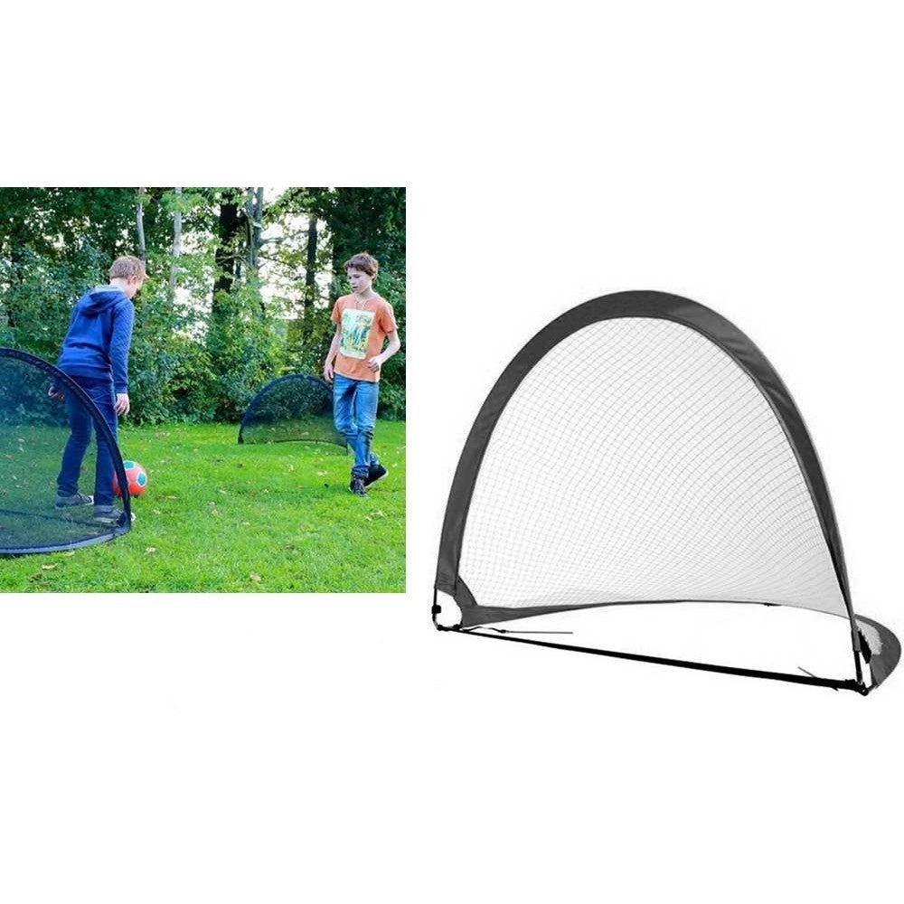 Trade Shop - Porta Da Calcio Pop-up Con Rete Pieghevole Per Bambini 180x100x100 Cm Giardino -