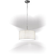 Sospensione Moderna Round Hotel Metallo Cromo 1 Luce E27 Ip20 D40