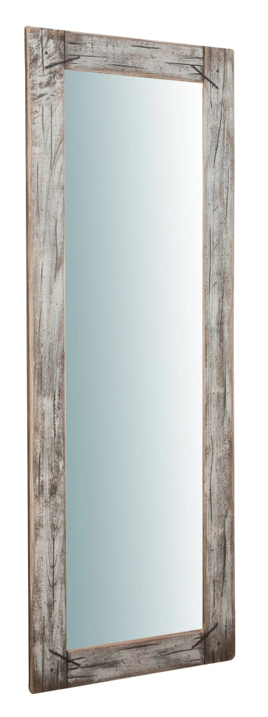 Biscottini Specchio da parete in legno massello RUSTICO GRANDE effetto antico dipinto