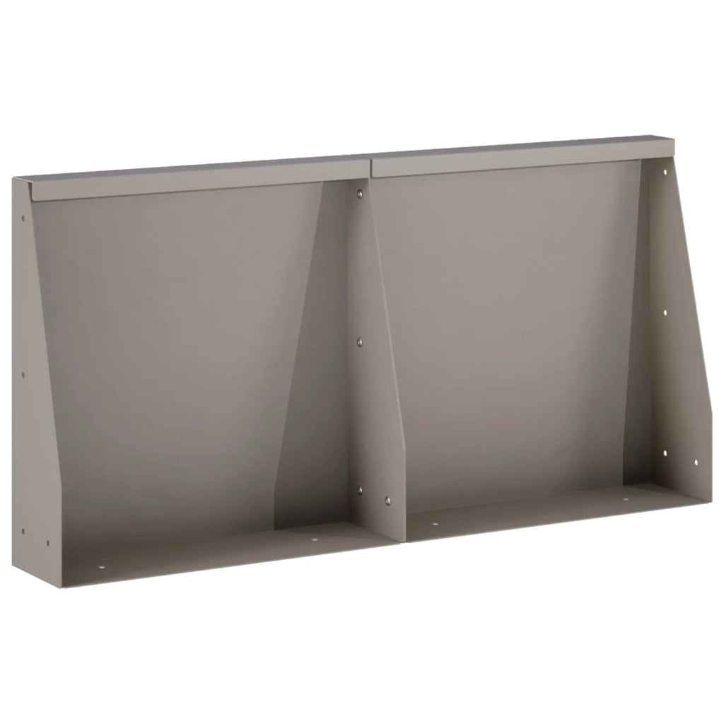 Muro di contenimento 2 pz 40 x 12 x 50 cm Acciaio Corten 8015261