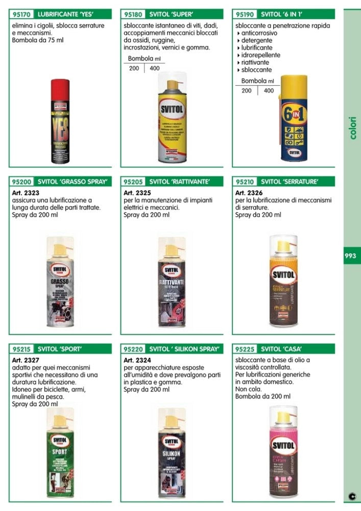 12pz sbloccante arexons art. 4171 '6in1' 400 ml cod:ferx.93002