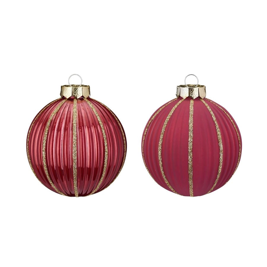 PALLINA DI NATALE IN VETRO ROSA ANTICO OPACO O LUCIDO 10CM PREZZO CAD UNO
