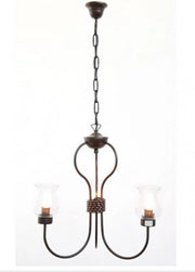 LAMPADARIO APPLIQUE LAMPADA PLAFONIERA CULT A 3 LUCI DIAM.50 CM H90 NERO RUGGINE
