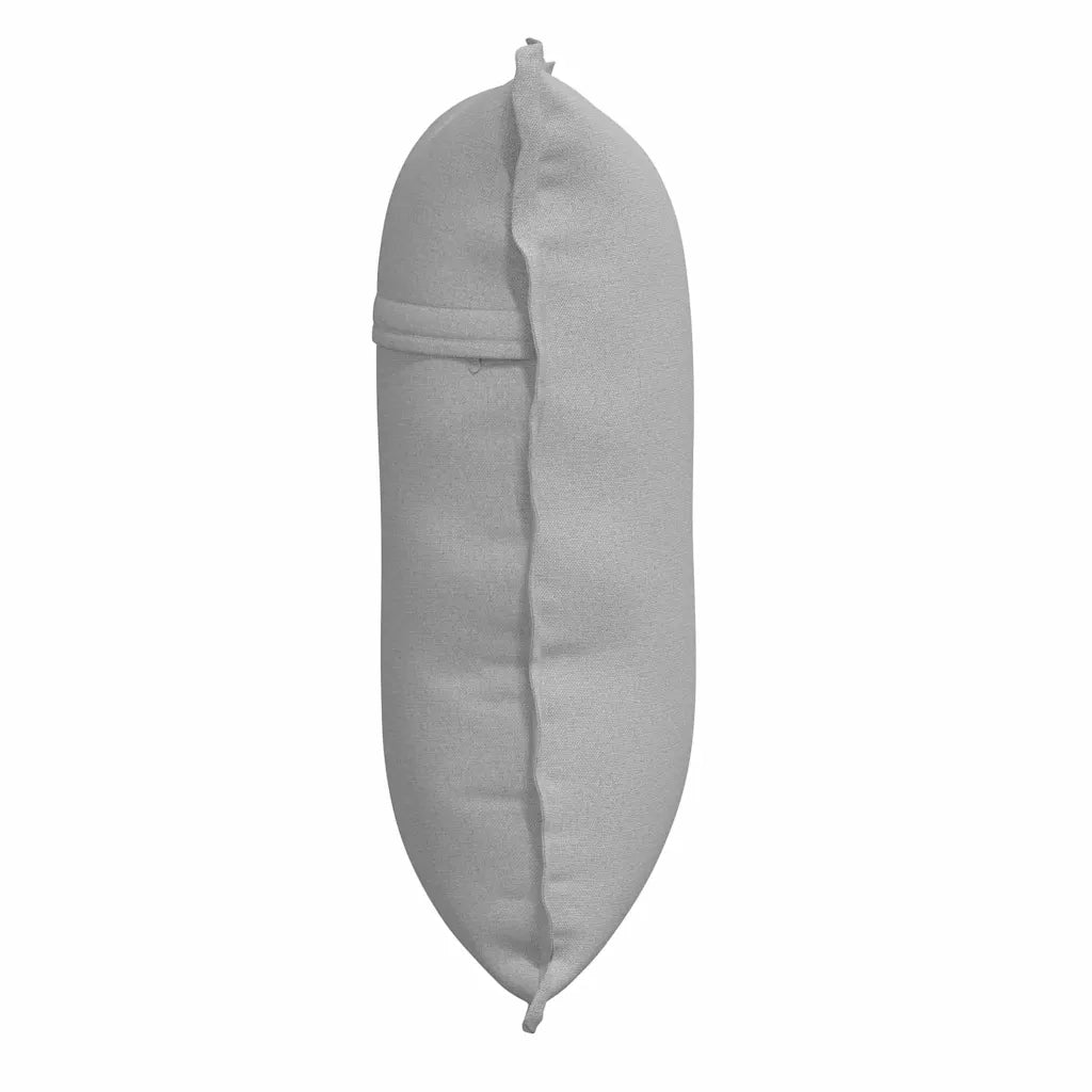 Cuscino per Schiena Grigio Nuvola 60 x 19 x 50 cm Tessuto 42014671