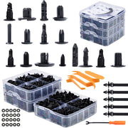 Set di Rivetti Auto Rosfix – 650 Pezzi in Scatola di Plastica | Nylon Resistente, Varie Dimensioni