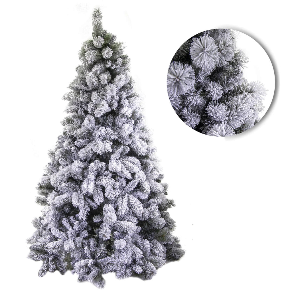 Albero di Natale Artificiale innevato 1713 rami cm Ø148xh240 Gennargentu Verde